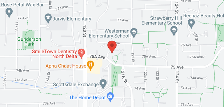 map of 215 12125 75A AVENUE